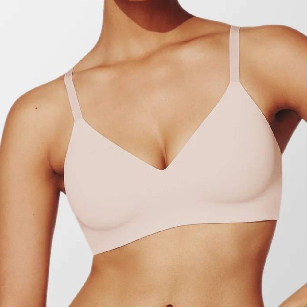 Thirdlove Bra 24/7 Classic Wireless Blush Pink MD+ 34D 34DD 34D 1/2